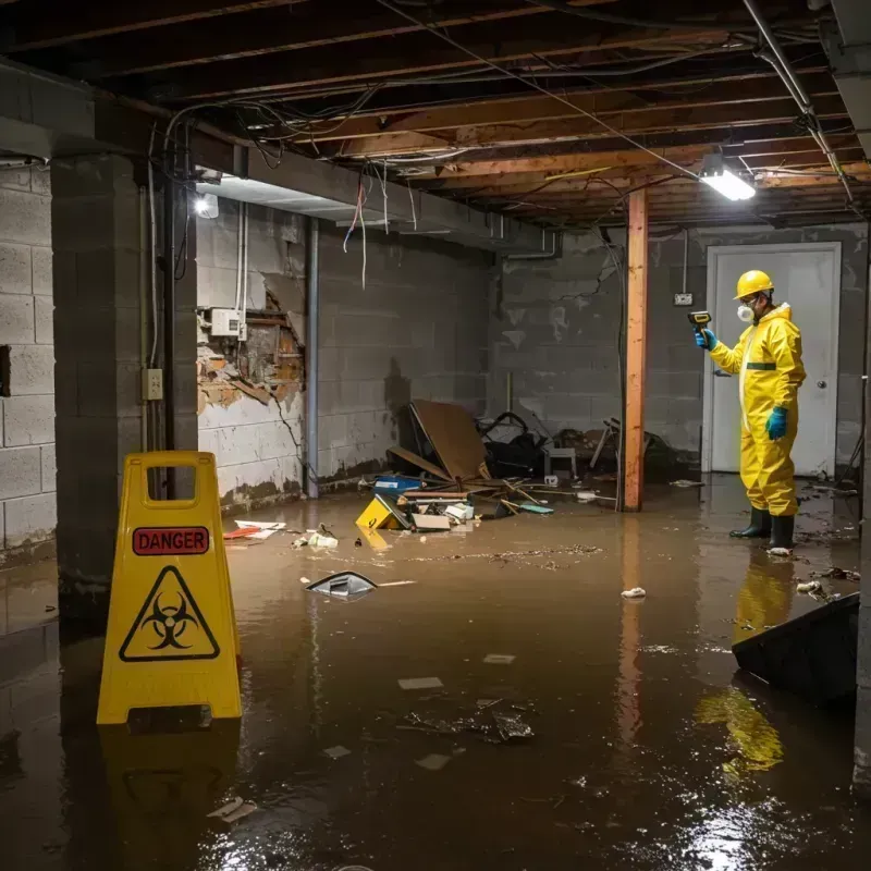 Flooded Basement Electrical Hazard in Park Forest, IL Property